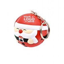 PU Santa Key Chain Stress Toy